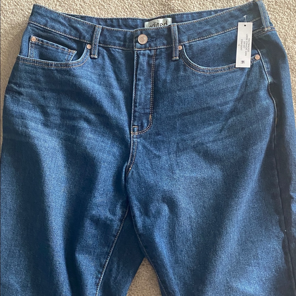 Edited by Remi Bader NWT loose straight jeans size 12 - Picture 6 of 7